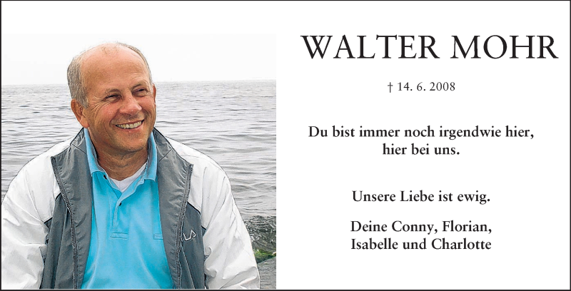  Traueranzeige für Walter Mohr vom 13.06.2015 aus Rüsselsheimer Echo, Groß-Gerauer-Echo, Ried Echo