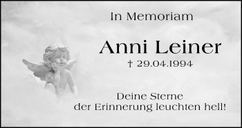 Traueranzeige von Anni Leiner von 206 WBT - Weilburger Tageblatt (140)