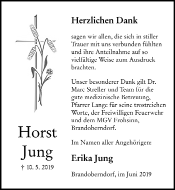 Traueranzeige von Horst Jung von 201 WNZ - Wetzlarer Neue Zeitung (110)